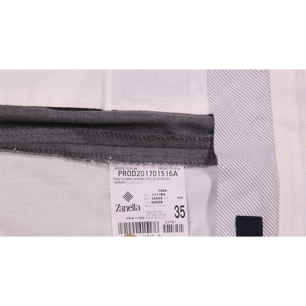 Zanella Todd Current Solid Light Gray Flat Front … - image 7